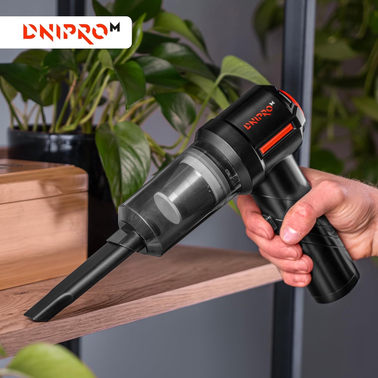 Aspirador de Mano Potente sin Cable 120W Dnipro-M VC-10BC - Imagen 2