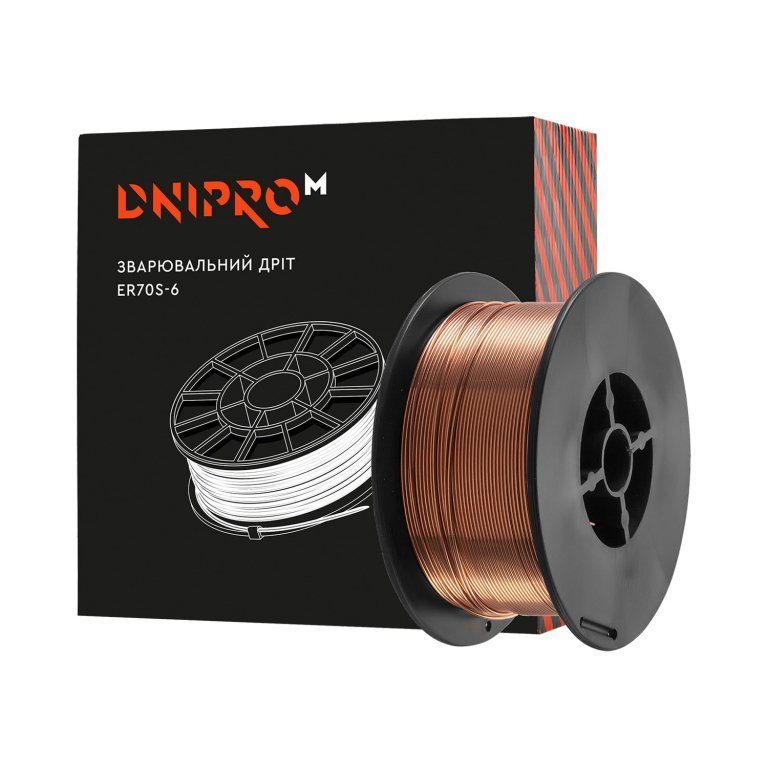 Alambre de soldadura Dnipro-M 0,8 mm 1 kg