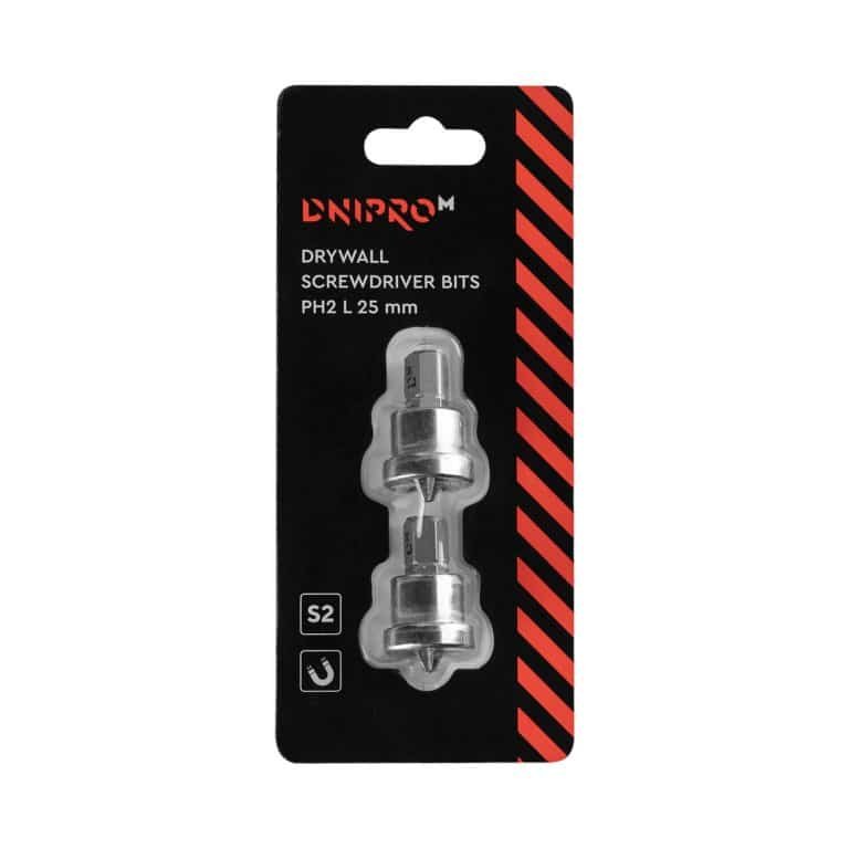 Broca Dnipro-M PH 2 25 mm acero S2 2 uds.