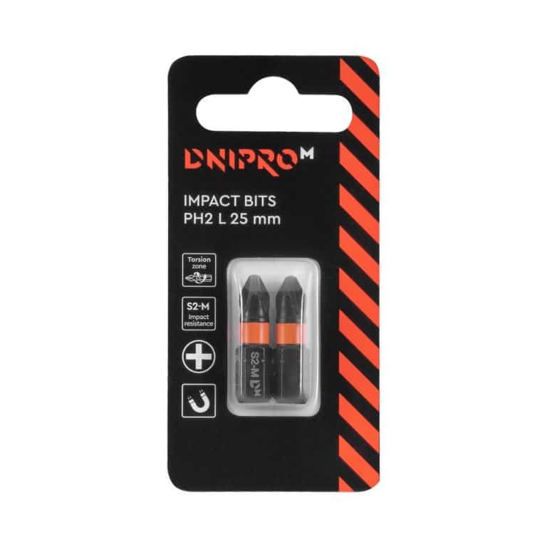 Broca Impacto Dnipro-M PH 2 25 mm (S2)-M