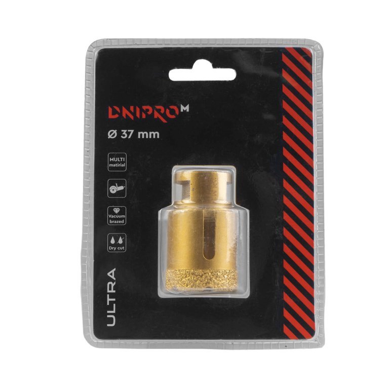 Broca de diamante para amoladora angular Dnipro-M ULTRA 37 mm