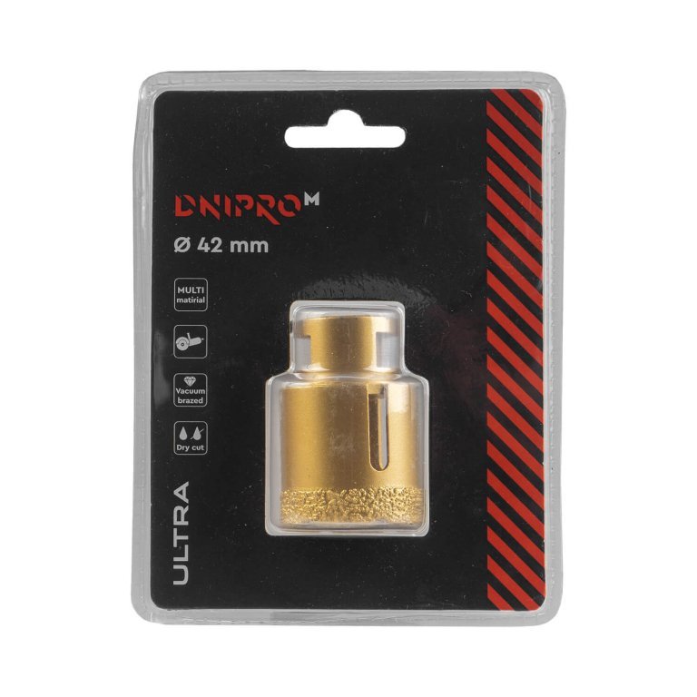 Broca de diamante para amoladora angular Dnipro-M ULTRA 42 mm