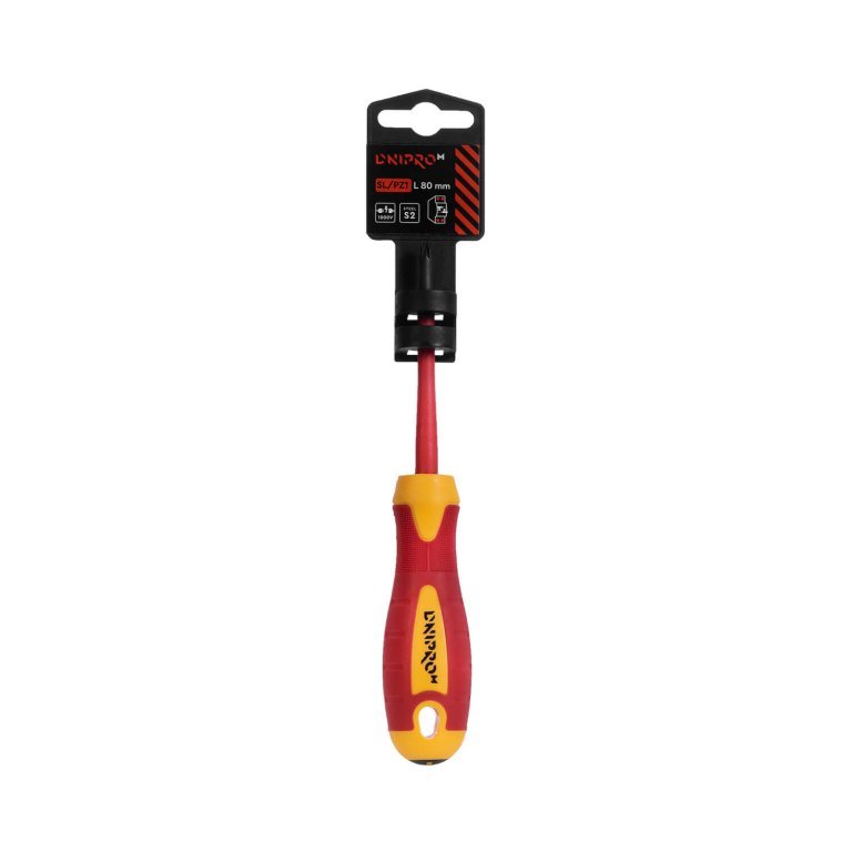 Destornillador Dnipro-M dieléctrico PZ/SL 1x80, S2