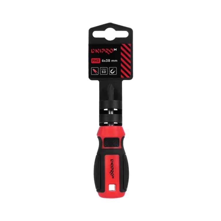 Destornillador Phillips Dnipro-M punta fosfato PH2 6x38, S2
