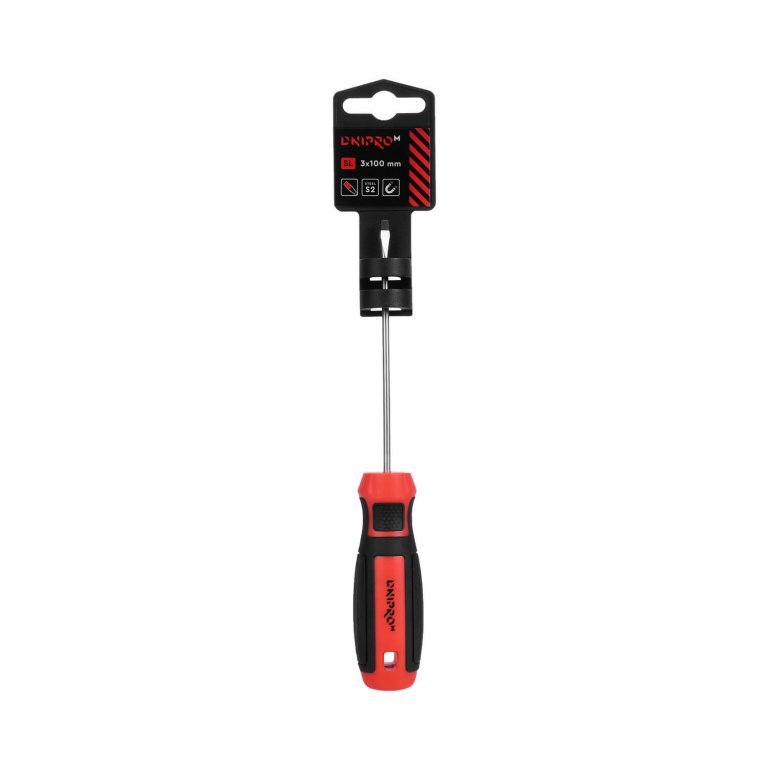 Destornillador plano Dnipro-M punta fosfato SL 3x100, S2
