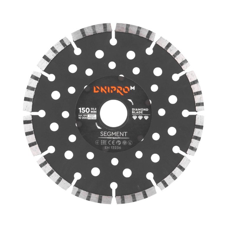 Disco Diamantado Dnipro-M 150 Segmento 22,2 mm