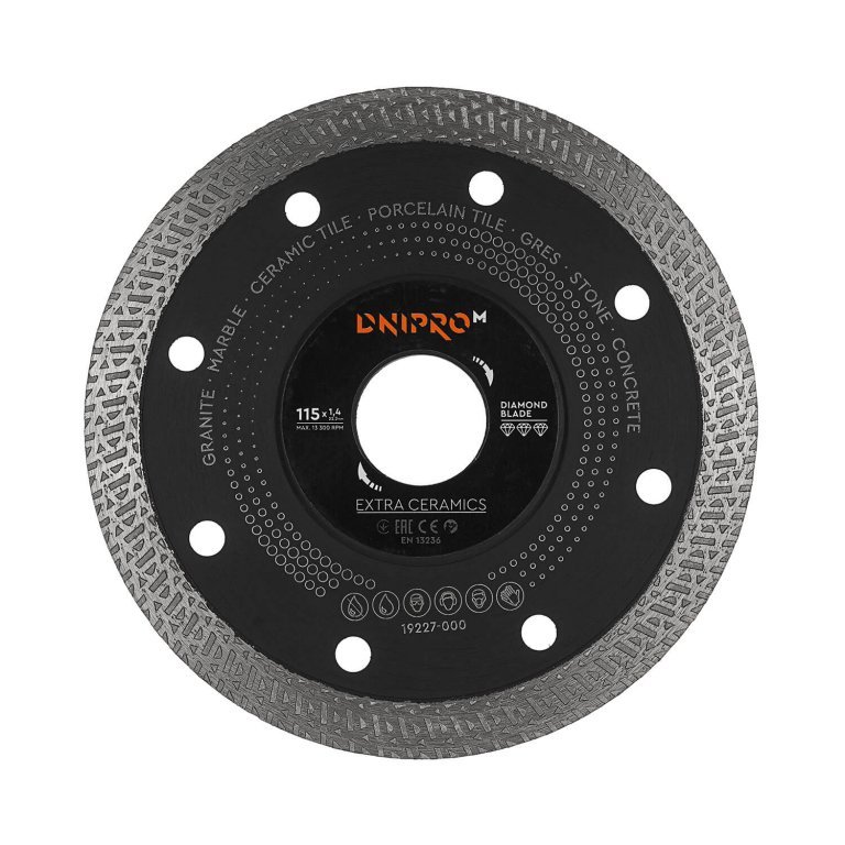Disco Diamantado Dnipro-M Extra-Cerámica 115 mm 22,2 mm