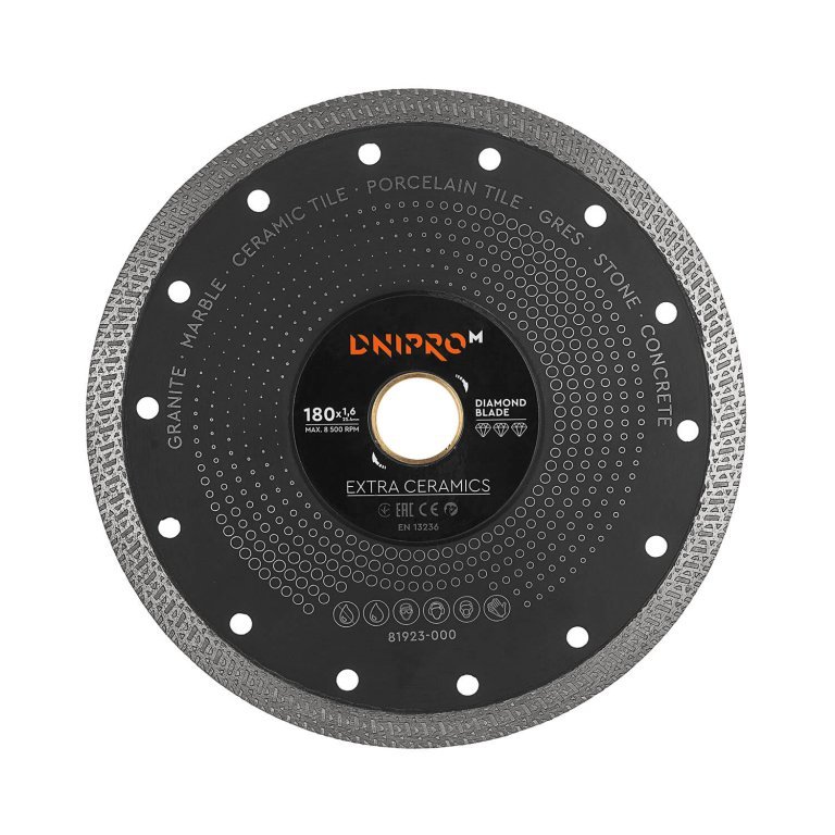 Disco Diamantado Dnipro-M Extra-Cerámica 180 mm 25,4 22,2
