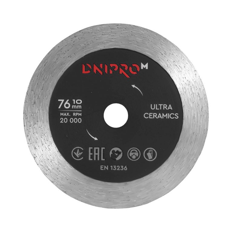 Disco Diamantado Dnipro-M Ultra-Cerámica 76 mm 10 mm