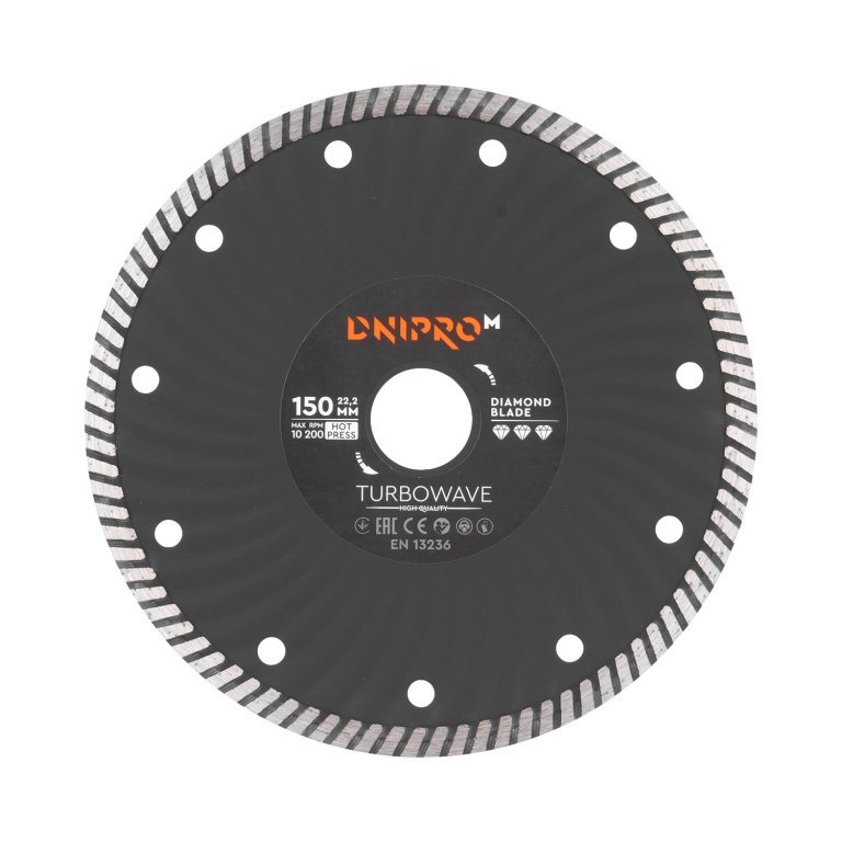Disco de diamante Dnipro-M 150 22,2 mm Turbowave