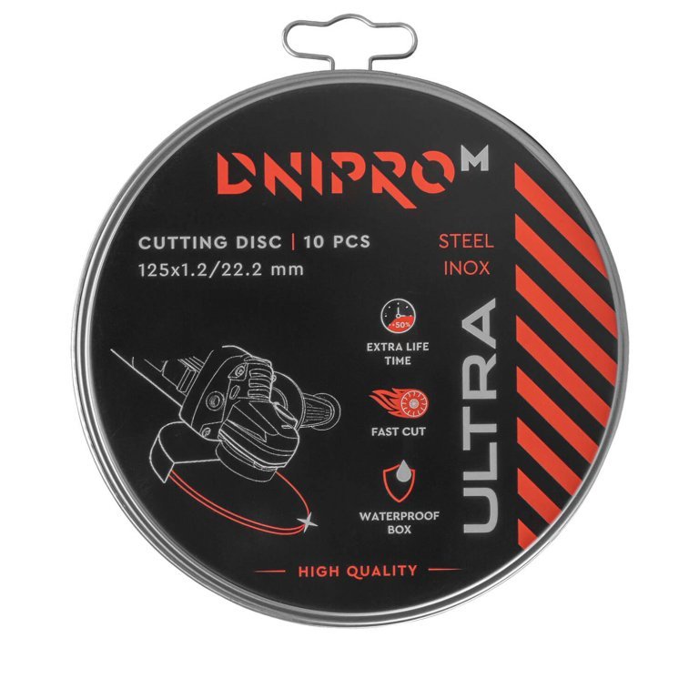 Disco de limpieza Dnipro-M Ultra 125 mm 1,2 mm 22,2 mm 10 unidades/paquete