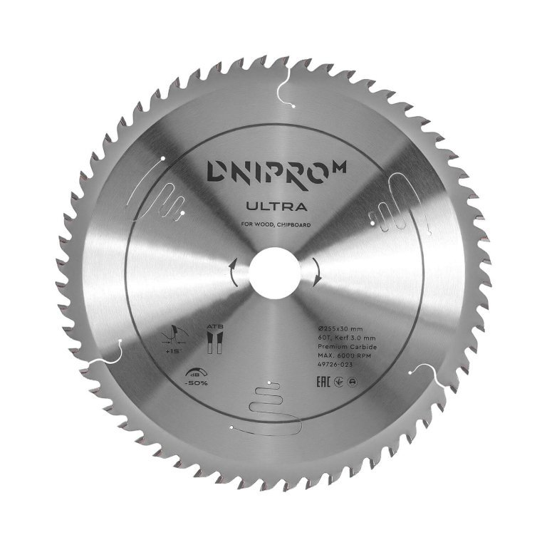 Disco de sierra Dnipro-M ULTRA 255 mm 30 25,4 60T