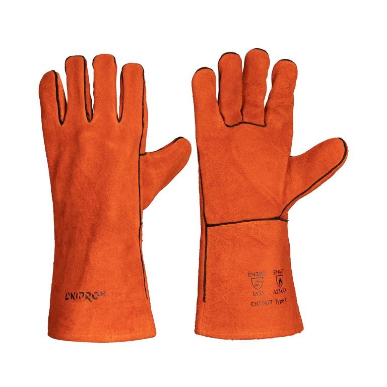 Guantes de soldador Dnipro-M naranjas XXL