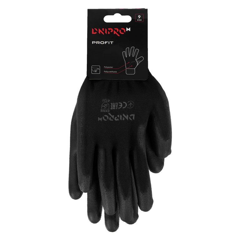 Guantes de trabajo Dnipro-M Profit para trabajos precisos talla 9