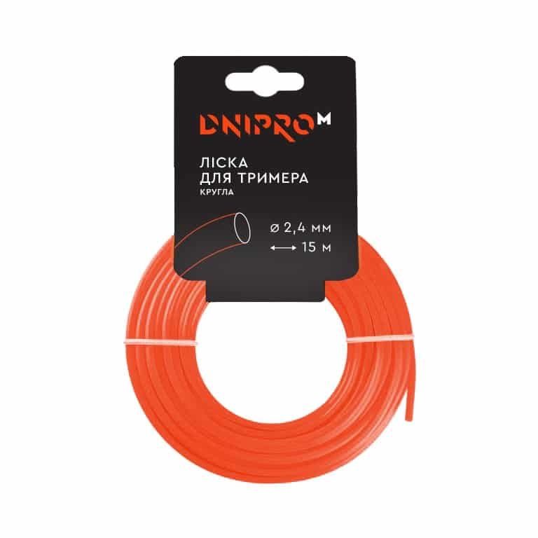 Hilo de corte Dnipro-M redondo 15 m 2,4 mm