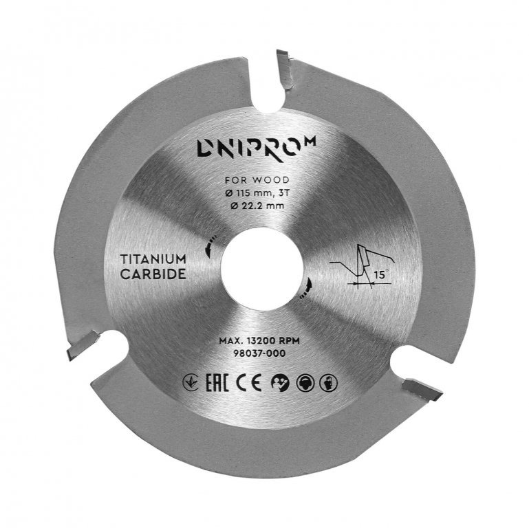 Hoja de sierra Dnipro-M 115 22.2 3T