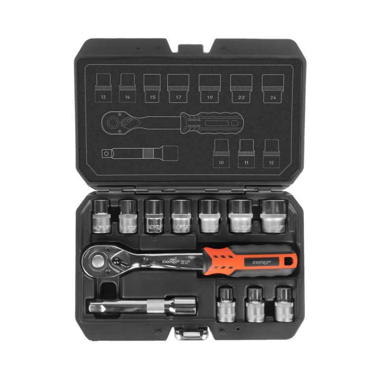 Juego de herramientas Dnipro-M ULTRA Super Lock, 1/2" 12 uds.