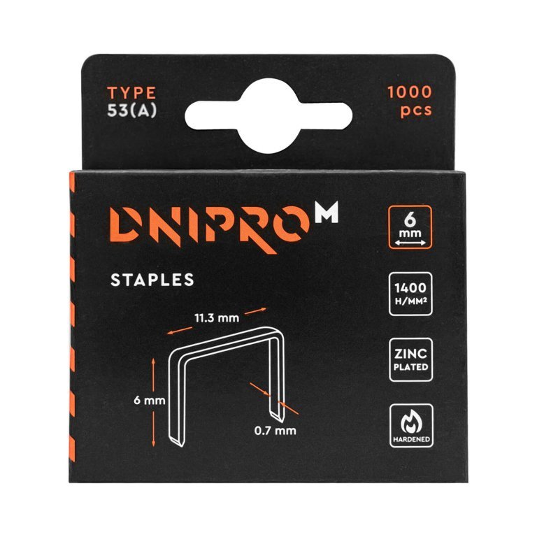 Soportes templados galvanizados Dnipro-M 53 (A) 6 mm