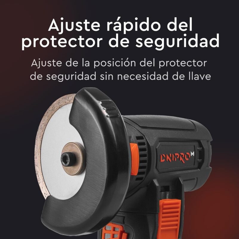 [KIT MINI AMOLADORA]  Amoladora inalámbrica Dnipro-M CG-12BC Ultra + Batería recargable BP-122 (x2 uds) + Cargador + 3 discos - Imagen 9