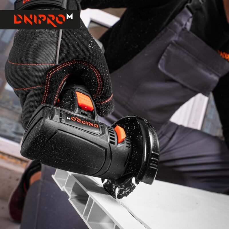 [KIT MINI AMOLADORA]  Amoladora inalámbrica Dnipro-M CG-12BC Ultra + Batería recargable BP-122 (x2 uds) + Cargador + 3 discos - Imagen 2