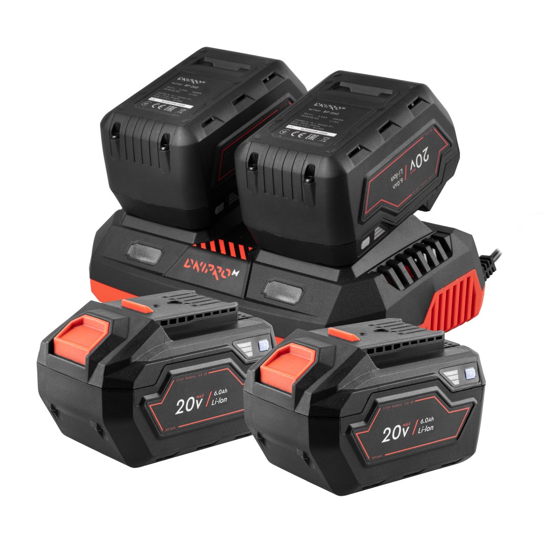 Baterías recargable BP-260 6.0 Ah (4 uds.) + Cargador FC-230 (3A)