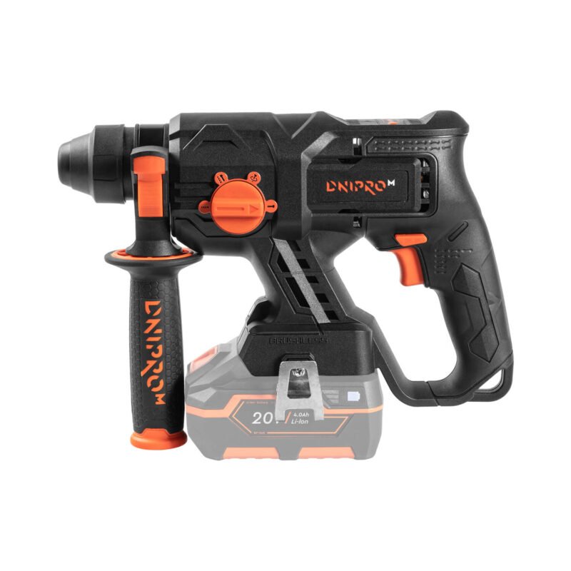 Taladro atornillador Dnipro-M CD-201HBC Compact +  Amoladora inalámbrica DGA-201BC Ultra + Perforador inalámbrico  DHR-201BC Compact +  Baterías 4 A/h (2 uds.) + Cargador Dual (3A) + Bolsa de herramientas - Imagen 20