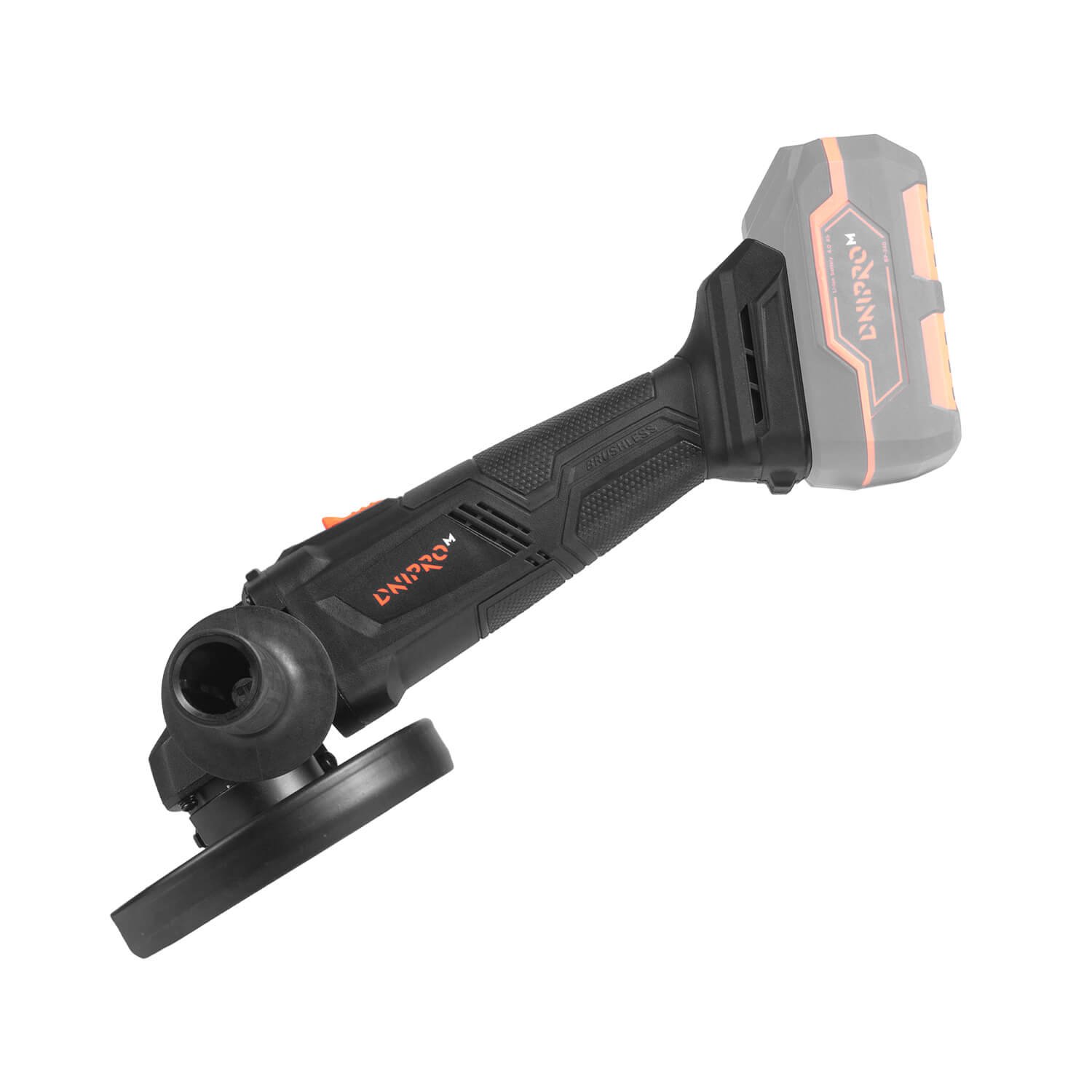 Amoladora angular inalámbrica Dnipro-M DGA-200BC ULTRA +  Batería 4 A/h (2 uds.) + Cargador 3 A + Maletin - Imagen 4