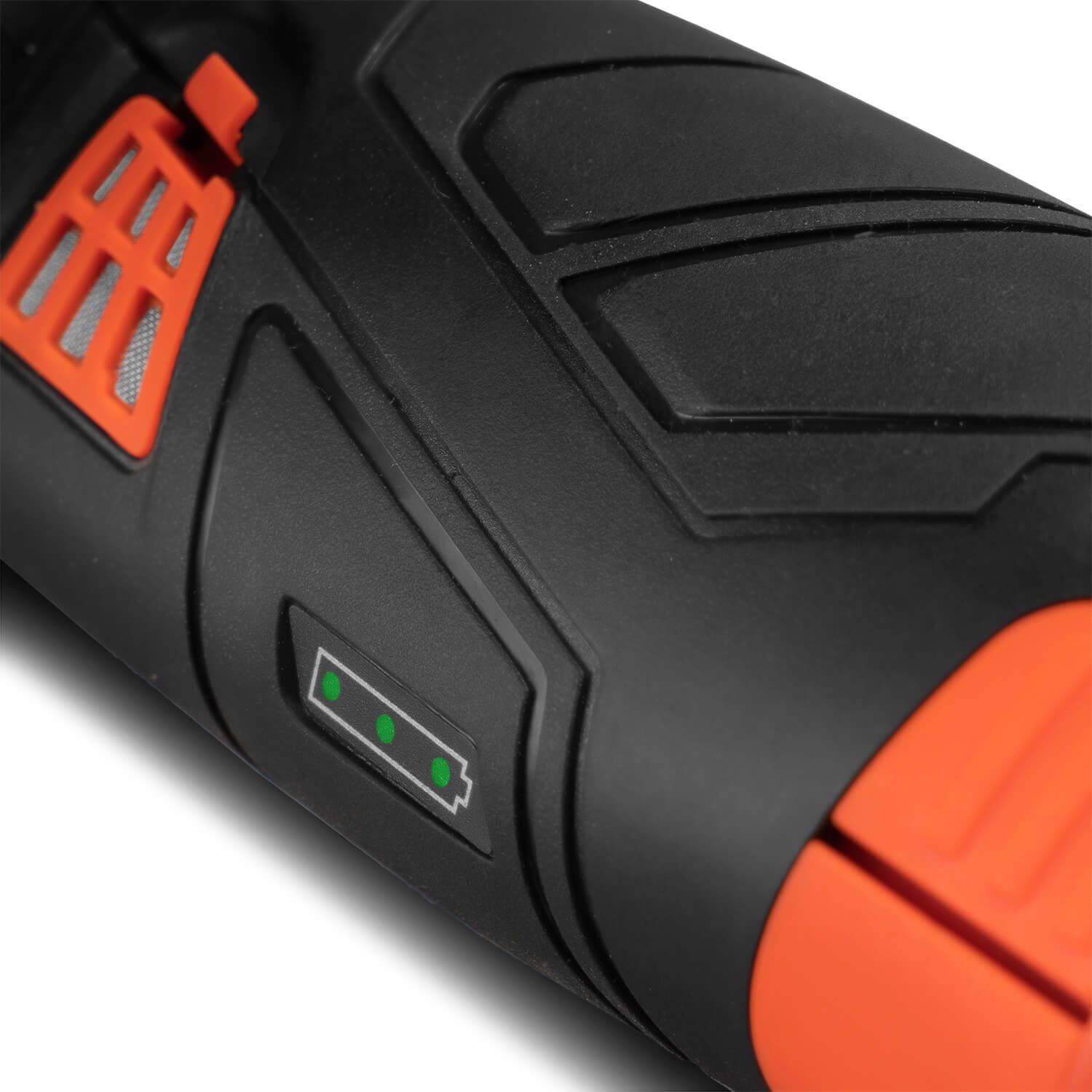 Taladro atornillador inalámbrico CD-12Q + Atornillador de impacto a batería TD-12 + Amoladora inalámbrica CG-12BC Ultra +  Batería 2 Ah + Cargador 2,3 A + Disco de corte (5 uds.) + Disco Diamantado (1 uds.) + Disco Multi Cut (1 uds.) + Juego de puntas (10 uds.) + Maletin - Imagen 20