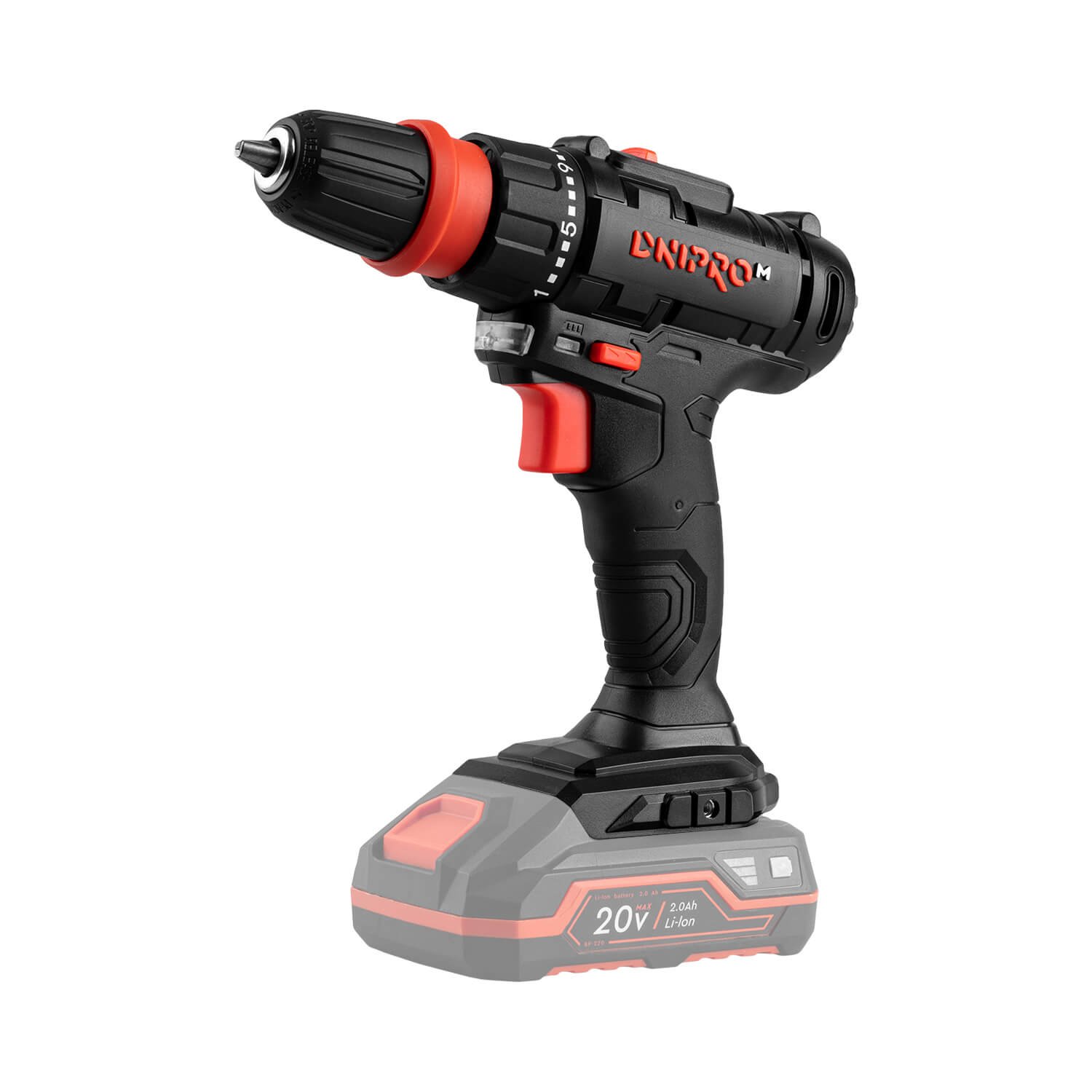 Taladro atornillador inalámbrico Dnipro-M CD-218Q + Batería 2 A/h + Cargador 3 A - Imagen 2