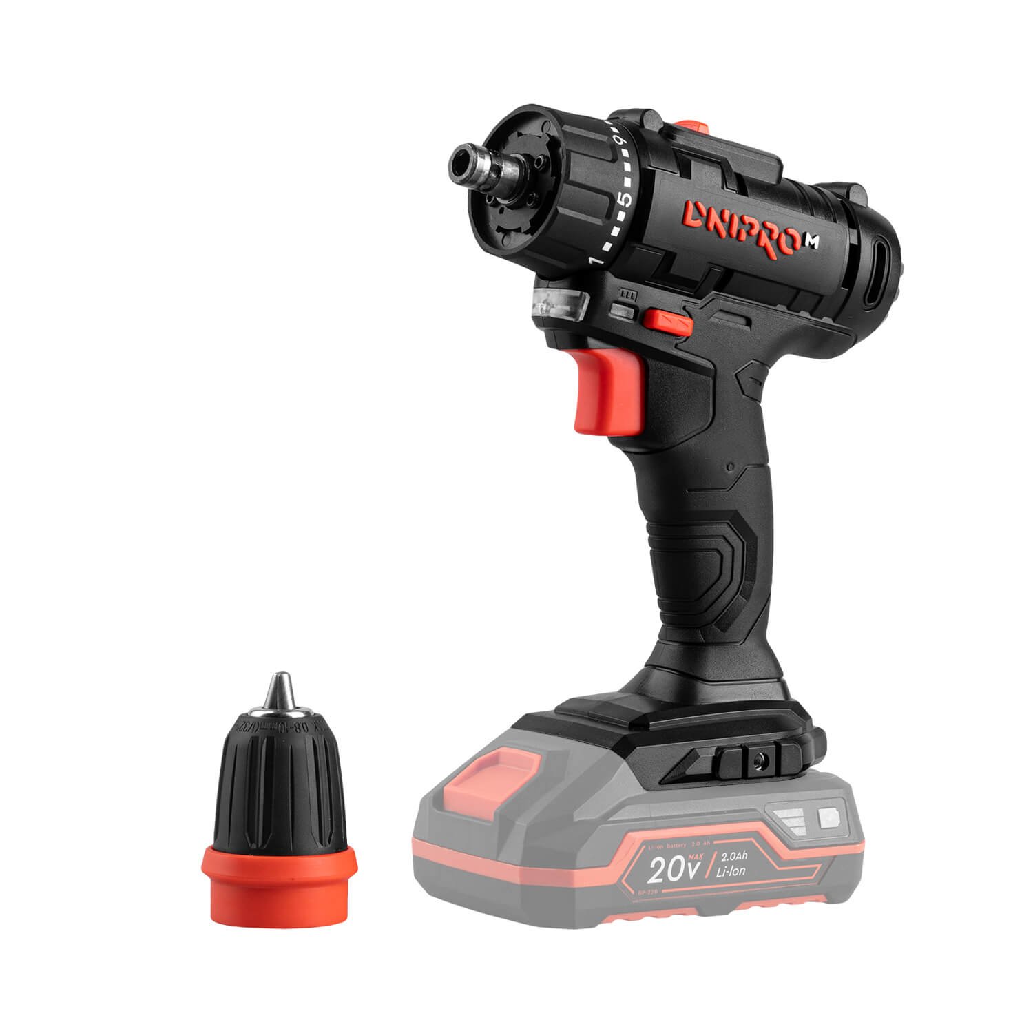 Taladro atornillador inalámbrico Dnipro-M CD-218Q + Batería 2 A/h + Cargador 3 A - Imagen 5