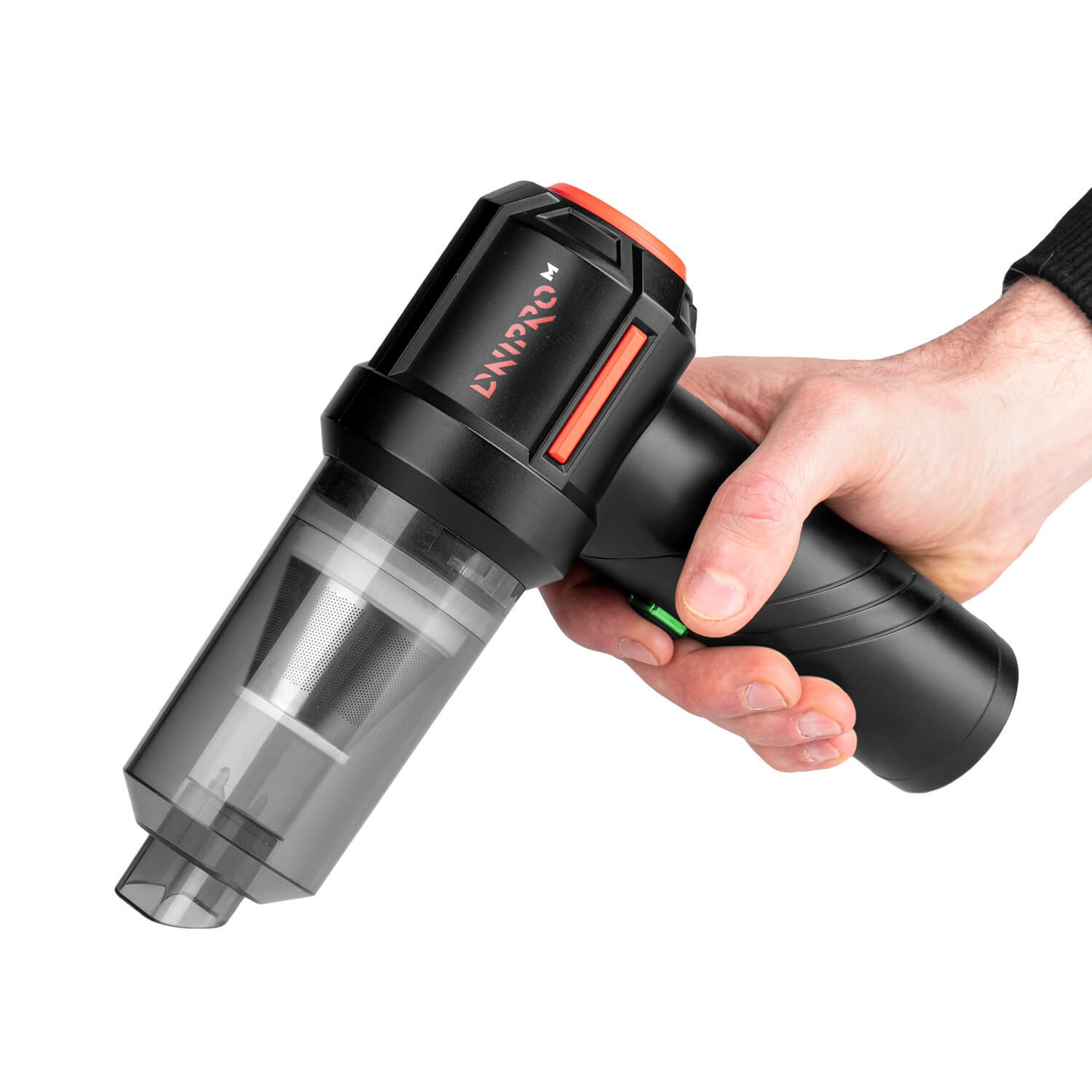 Kit Multifuncional Dnipro-M para Coche y Hogar – Aspiradora a Batería VC-10BC, Linterna Frontal FX-5, Multiherramienta 17-en-1, Compresor TI-40L, Toallas de Microfibra y Bolsa de Herramientas BN-45 - Imagen 3